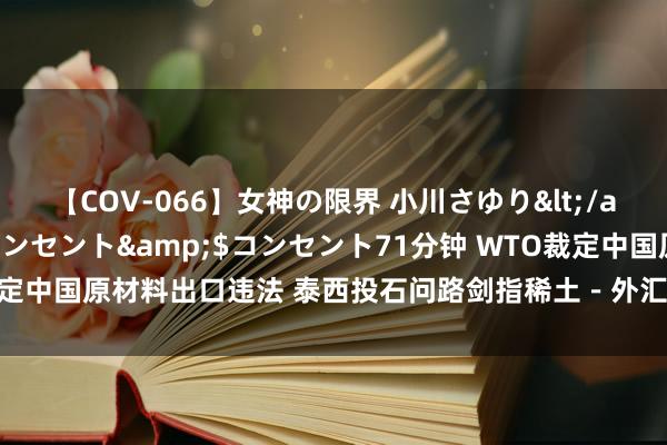 【COV-066】女神の限界 小川さゆり</a>2010-01-25コンセント&$コンセント71分钟 WTO裁定中国原材料出口违法 泰西投石问路剑指稀土－外汇－中国工商银行中国网站