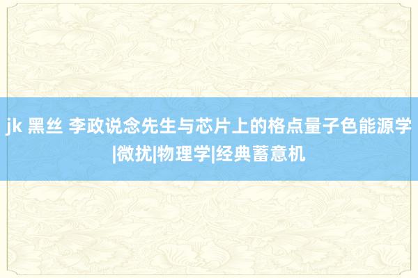 jk 黑丝 李政说念先生与芯片上的格点量子色能源学|微扰|物理学|经典蓄意机